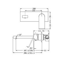 Bianca Basin/Bath Mixer 230mm | Gun Metal gallery detail image