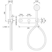 INNOVO Wall Mounted Thermostatic Set by CEA gallery detail image