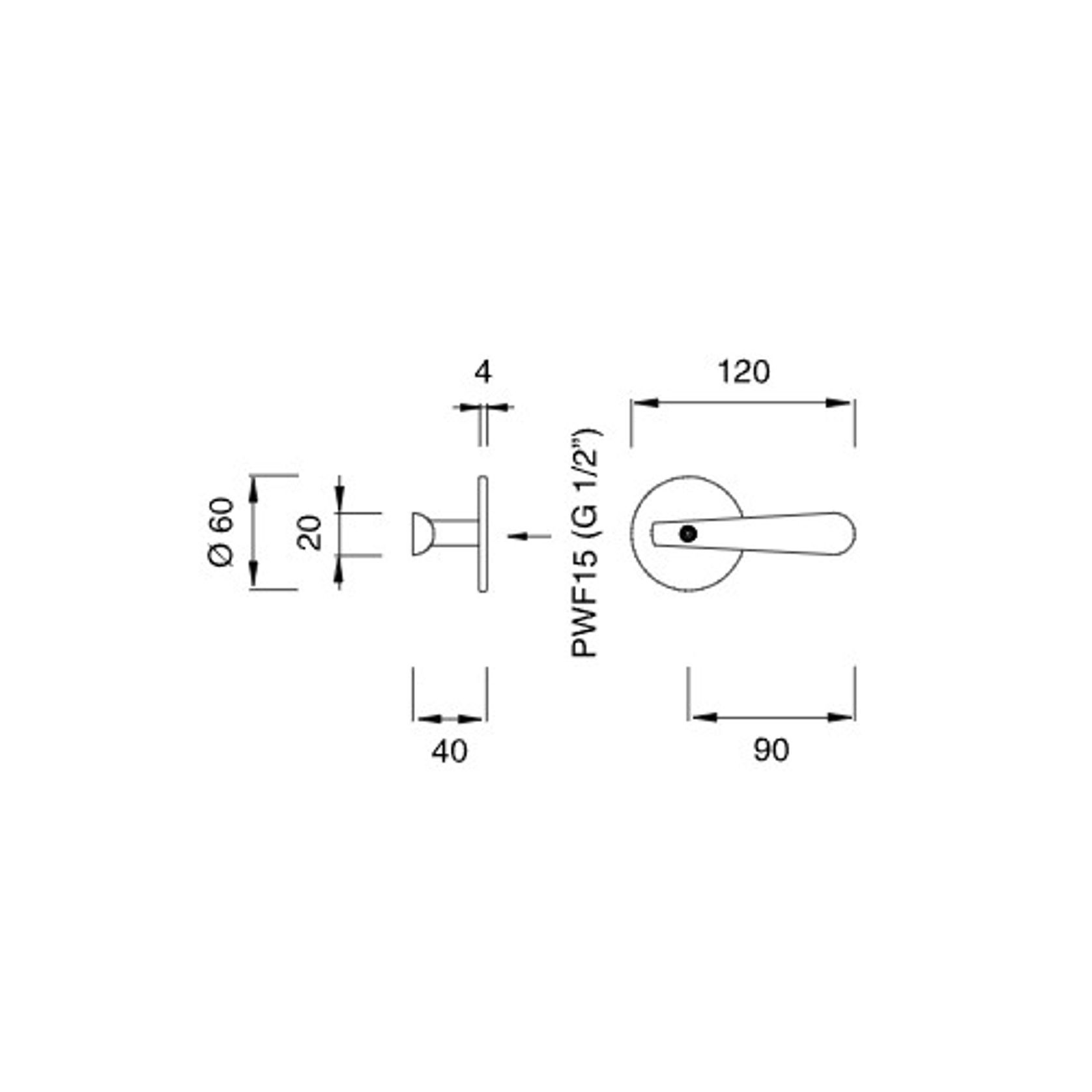 LUTEZIA Wall Mounted Diverter by CEA gallery detail image