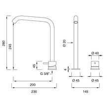 MILO 360 Two Hole Mixer by CEA gallery detail image