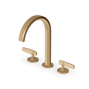 Veloce 3th Deck Mounted Basin Mixer Gooseneck Spout gallery detail image