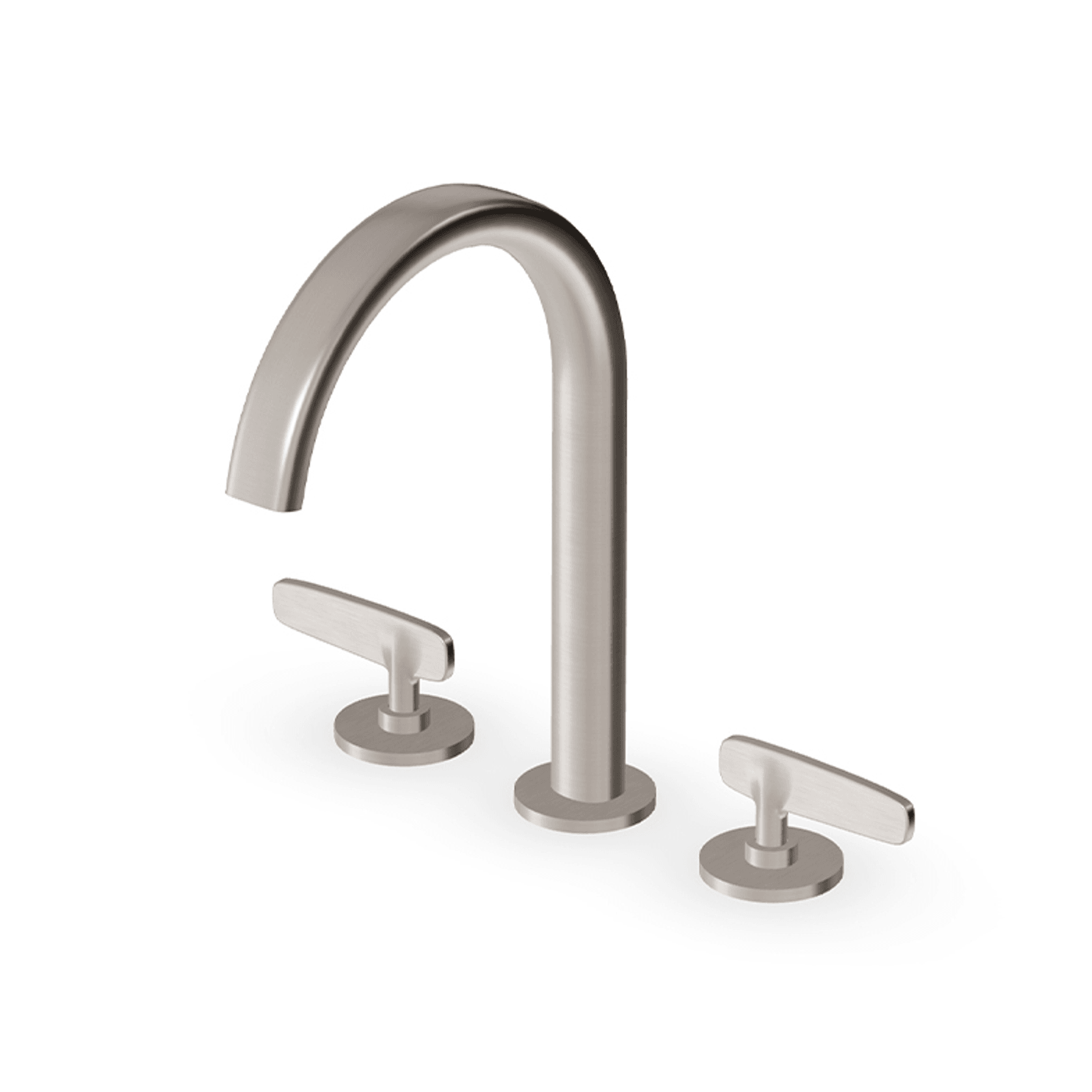 Veloce 3th Deck Mounted Basin Mixer Gooseneck Spout gallery detail image