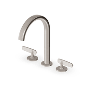 Veloce 3th Deck Mounted Basin Mixer Gooseneck Spout gallery detail image