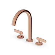 Veloce 3th Deck Mounted Basin Mixer Gooseneck Spout gallery detail image