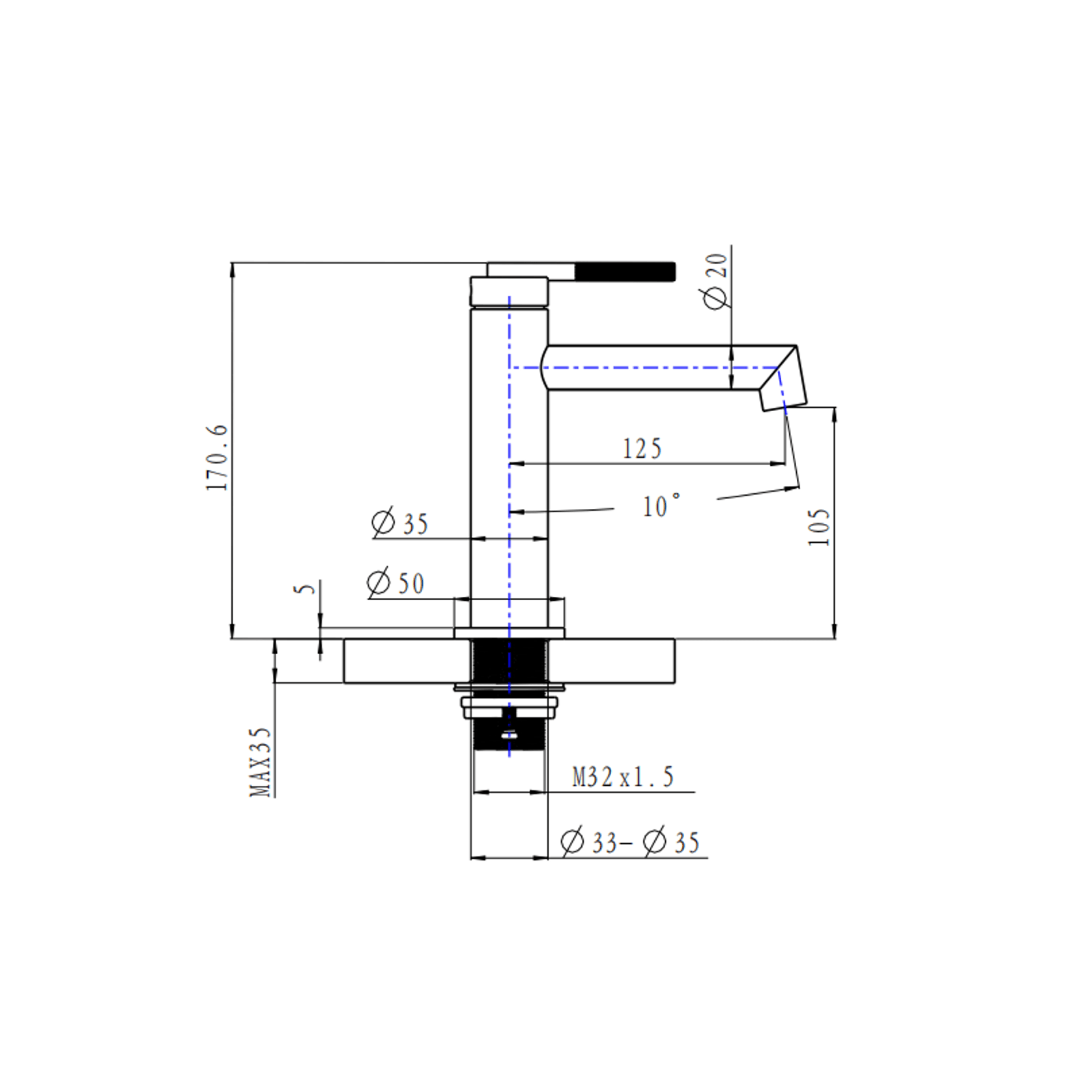 Caddence Basin Mixer Brushed Nickel gallery detail image