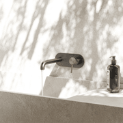 Zen SS316L Wall Basin/Bath Mixer 185mm Spout | Graphite gallery detail image