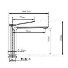 Rushy Basin Mixer Brushed Brass gallery detail image