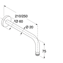 Minimal Wall-mounted Spout by Boffi gallery detail image