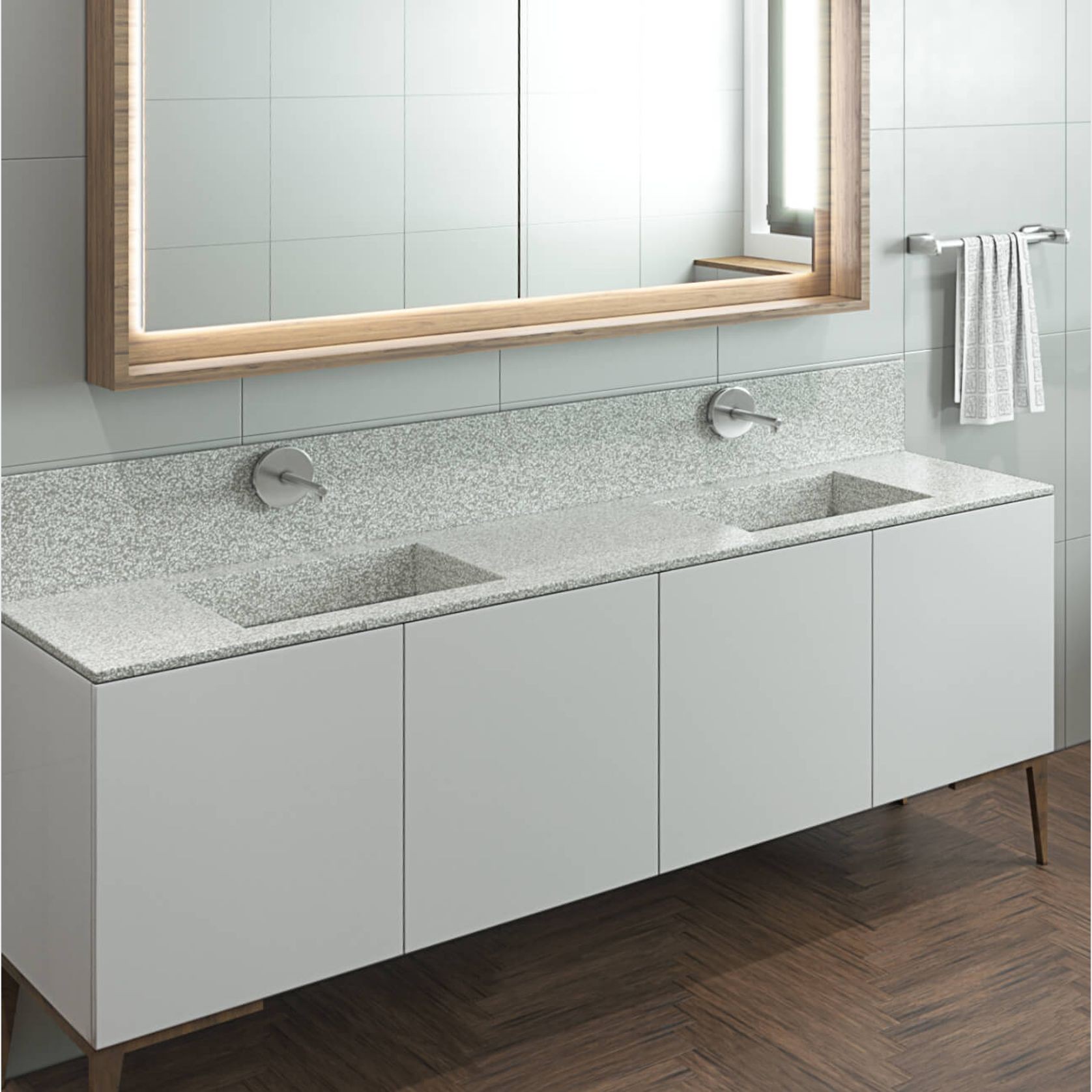 Corian® Multi basin Washplane 4222 gallery detail image