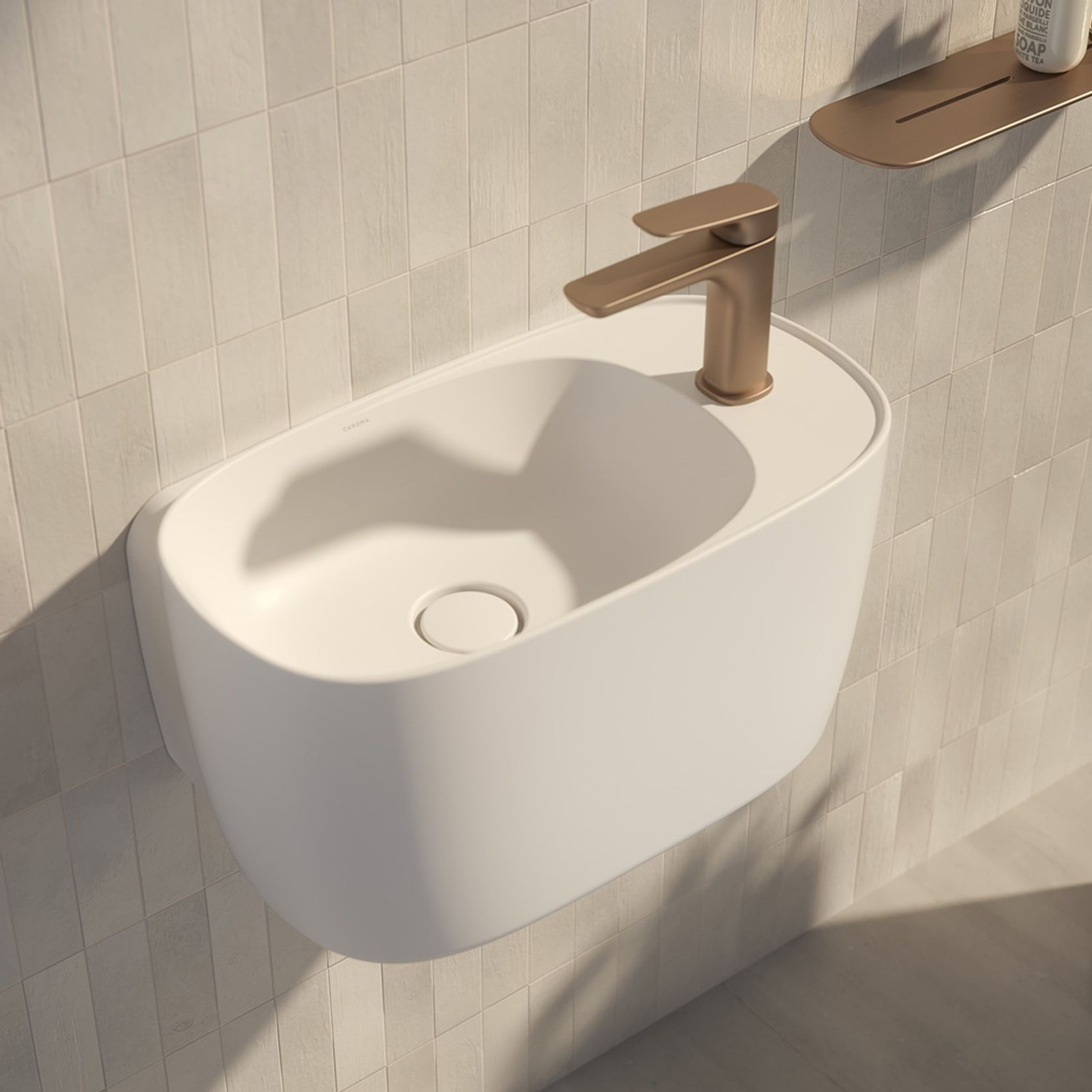 Contura II Hand Wall Basin (1 Tap Hole) gallery detail image