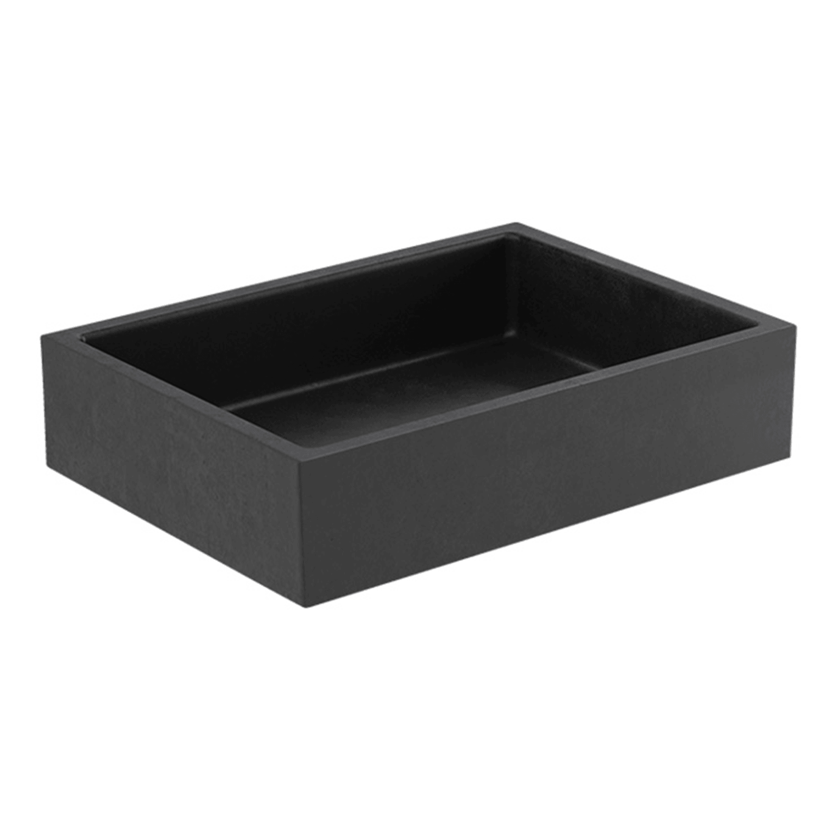 Elementi Bare Concrete Square Vessel Basin gallery detail image
