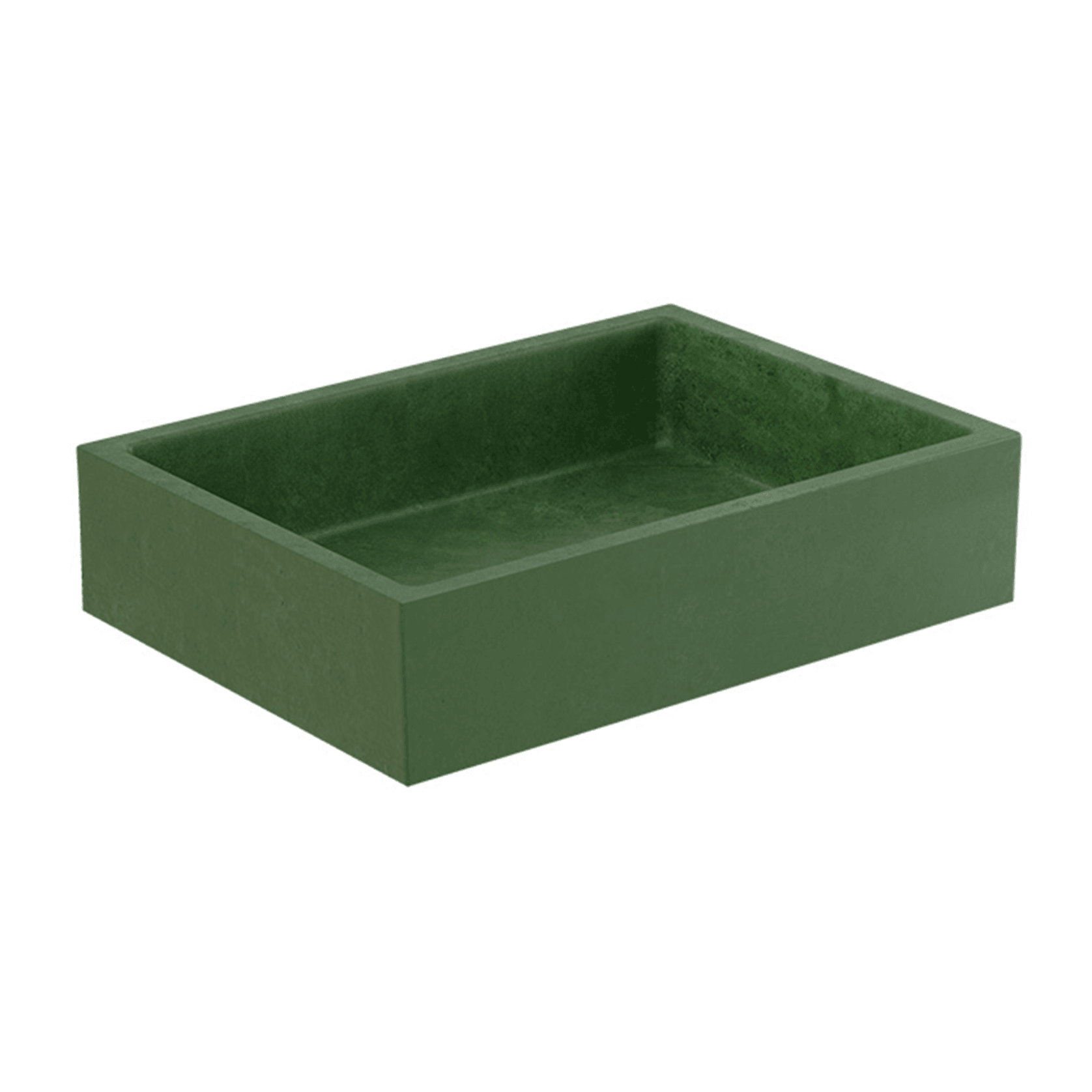 Elementi Bare Concrete Square Vessel Basin gallery detail image