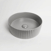 Camilla Fluted Matte Grey Basin gallery detail image
