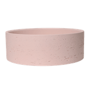 Alma Amos Circle Rustic Concrete Basin Champagne Pink gallery detail image