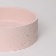 Alma Amos Circle Rustic Concrete Basin Champagne Pink gallery detail image