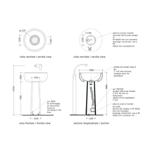 Settecento Pedestal For 44/50 Vessel Basin gallery detail image