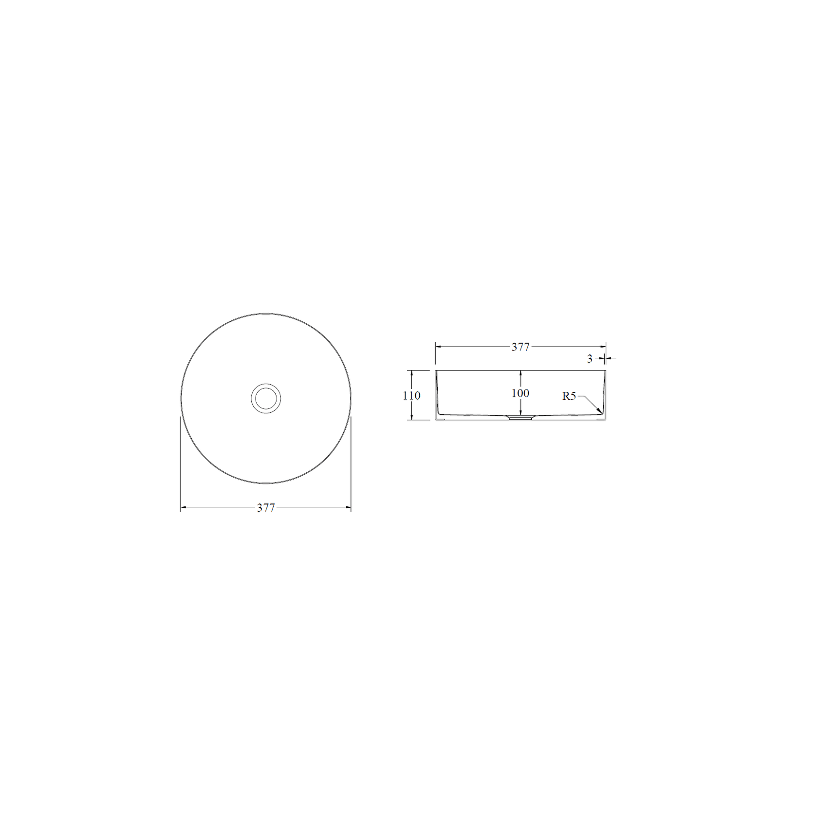 Code Fusion Round Stainless Steel Basin gallery detail image