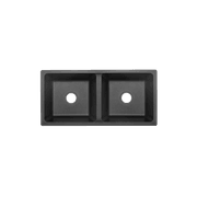 Vera Double Sink | Black Granite gallery detail image