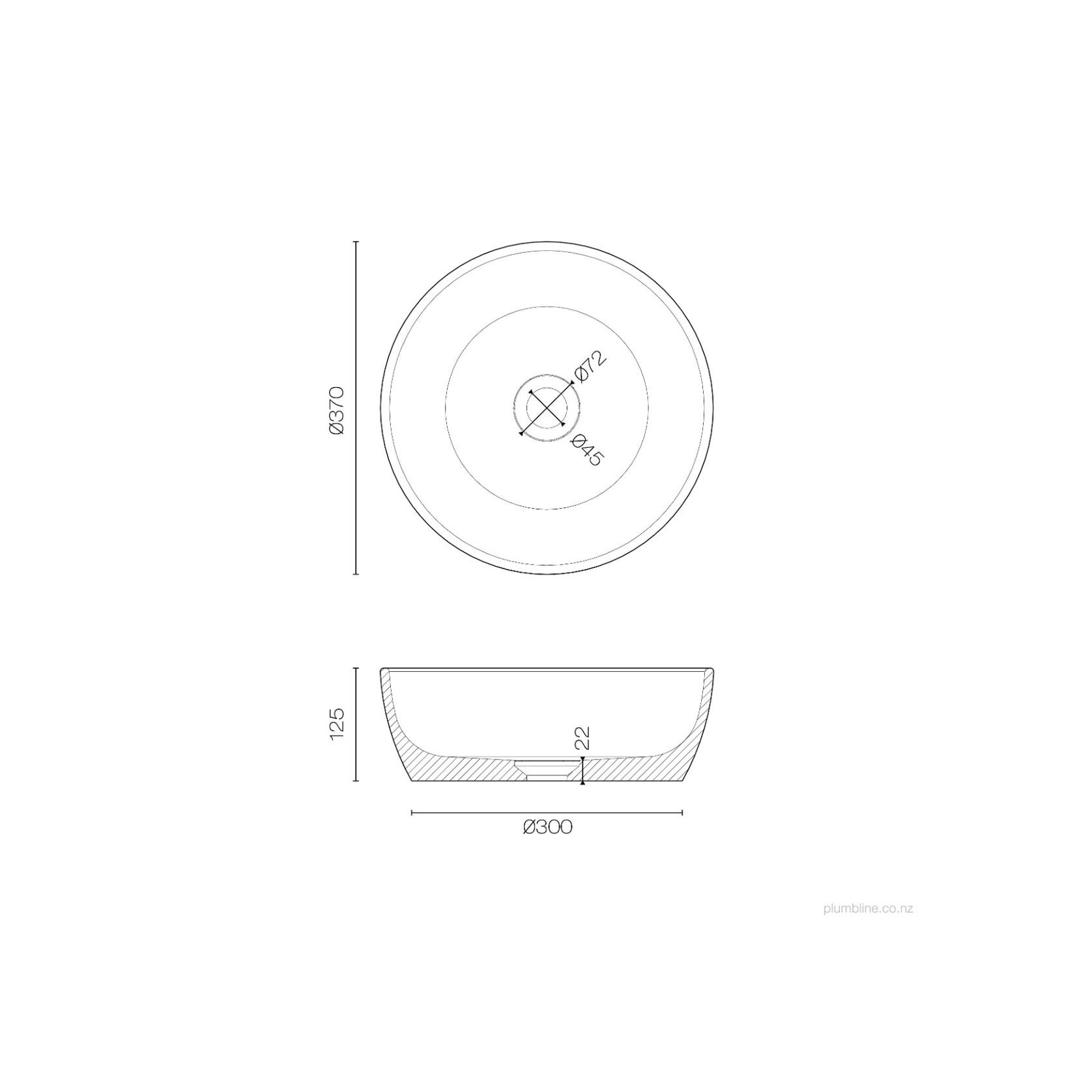 Oasis 370 Round Vessel Basin gallery detail image