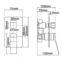 Rushy Wall Mixer With Diverter Brushed Brass gallery detail image