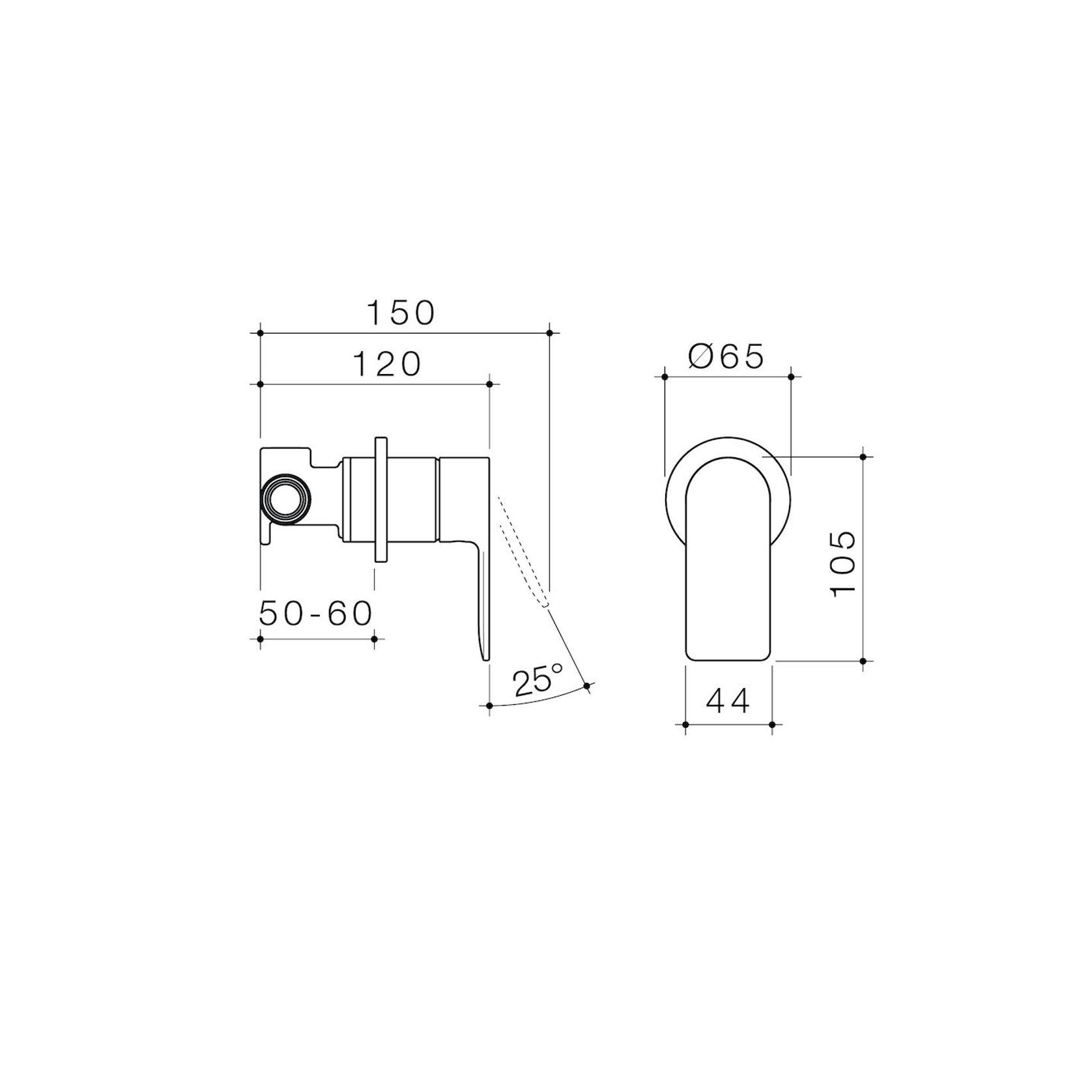 Urbane II Bath/Shower Mixer Round Cover gallery detail image