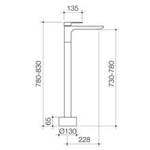 Urbane II Freestanding Bath Filler gallery detail image