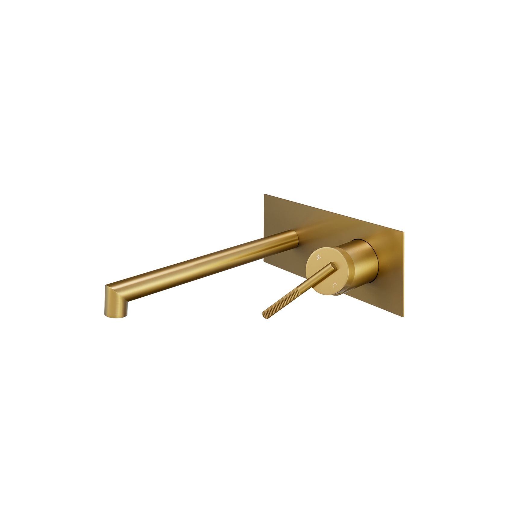 Caddence Wall Mixer with Spout Brushed Brass gallery detail image