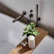 Bianca Swivel Bath Spout | Gun Metal gallery detail image