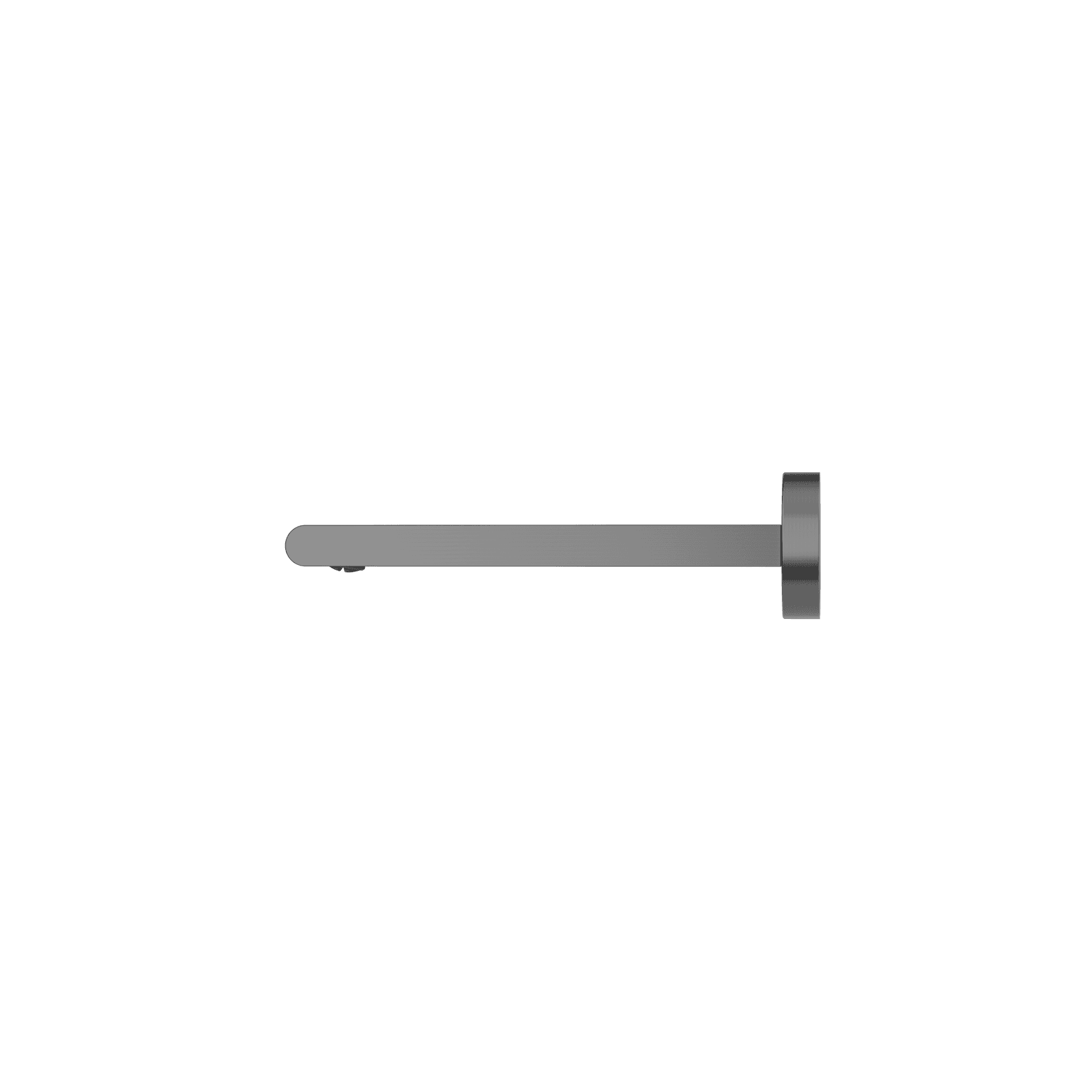 Bianca Fixed Bath Spout 240mm | Gun Metal gallery detail image