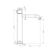 Zen SS316L Tall Basin Mixer Handless | Graphite gallery detail image