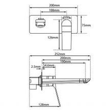 Rushy Wall Mixer with Spout Brushed Brass gallery detail image