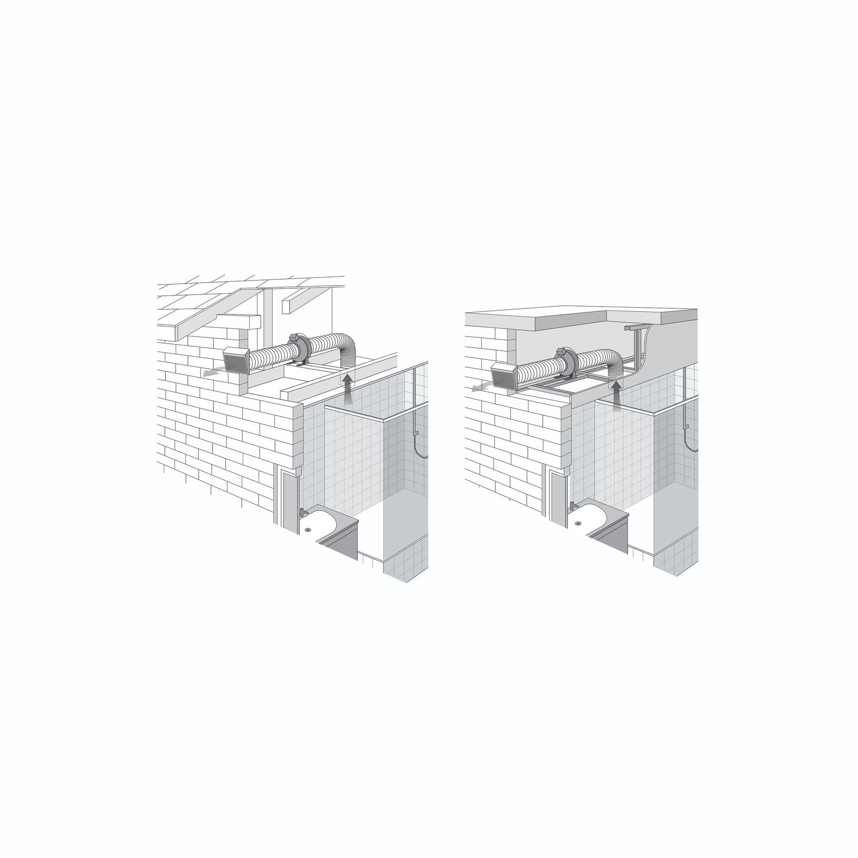 Inline Silent Exhaust Fan Bundle for 2 Rooms - BL502 gallery detail image