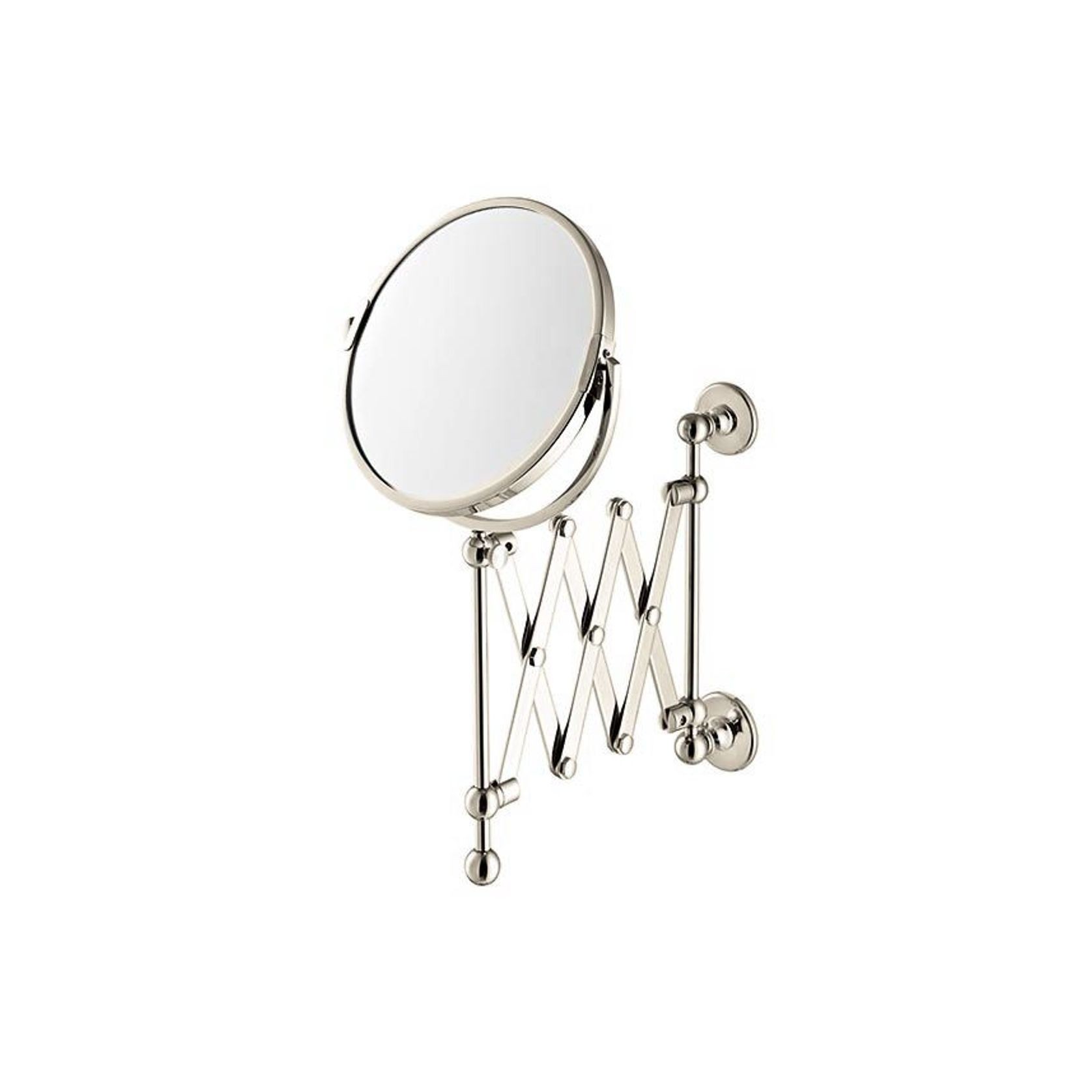 Hawthorn Hill - Extendable Wall-Mounted Shaving Mirror 180mm Dia. 1x And 3x Mag. gallery detail image