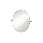 Hawthorn Hill - Oval Tilting Bathroom Mirror With Metal Frame 760H x 620W gallery detail image
