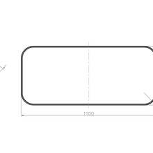 iStone 1100mm Rectangular Mirror with Shelf Matte White gallery detail image