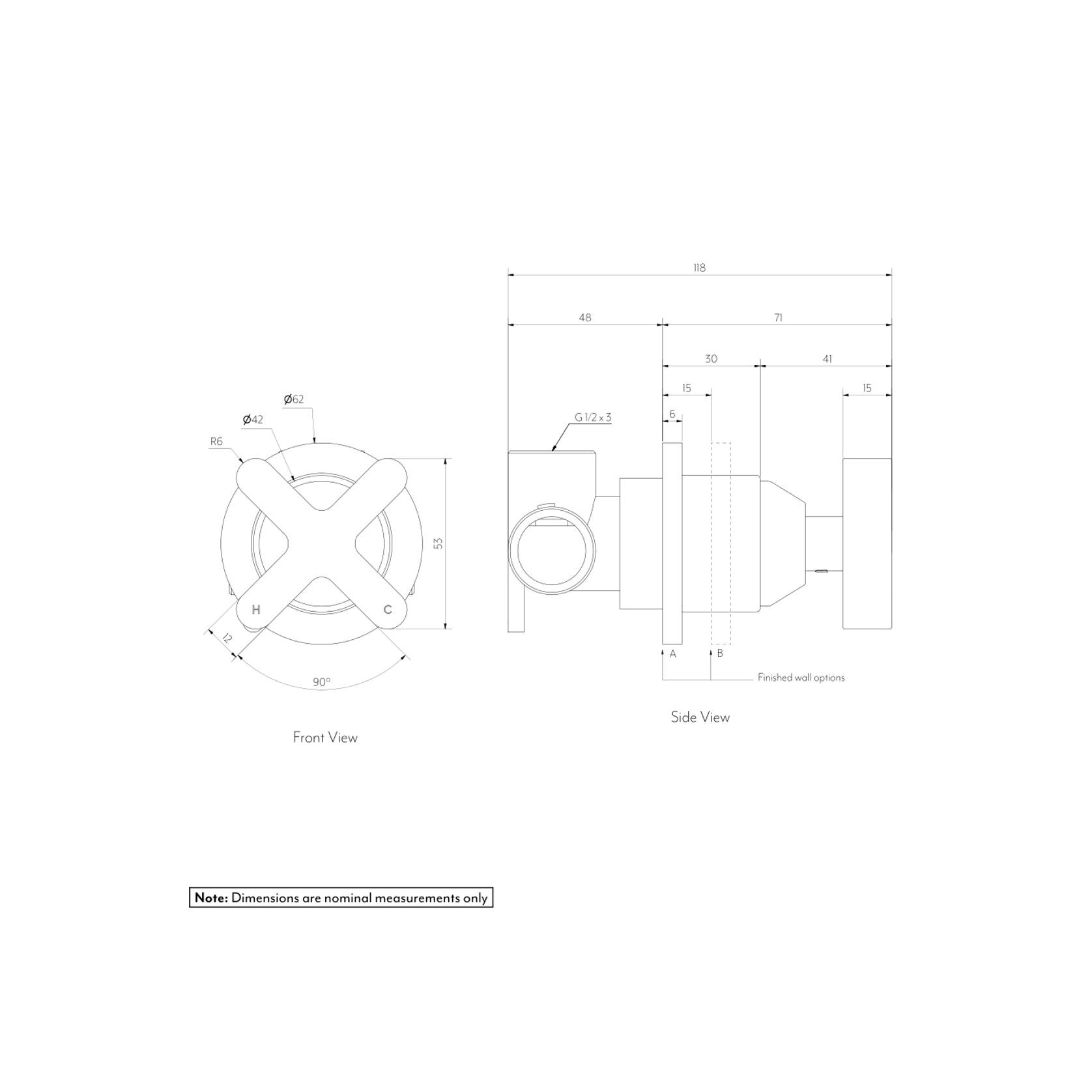 Cross | Progressive Single Mixer | Brushed Brass gallery detail image
