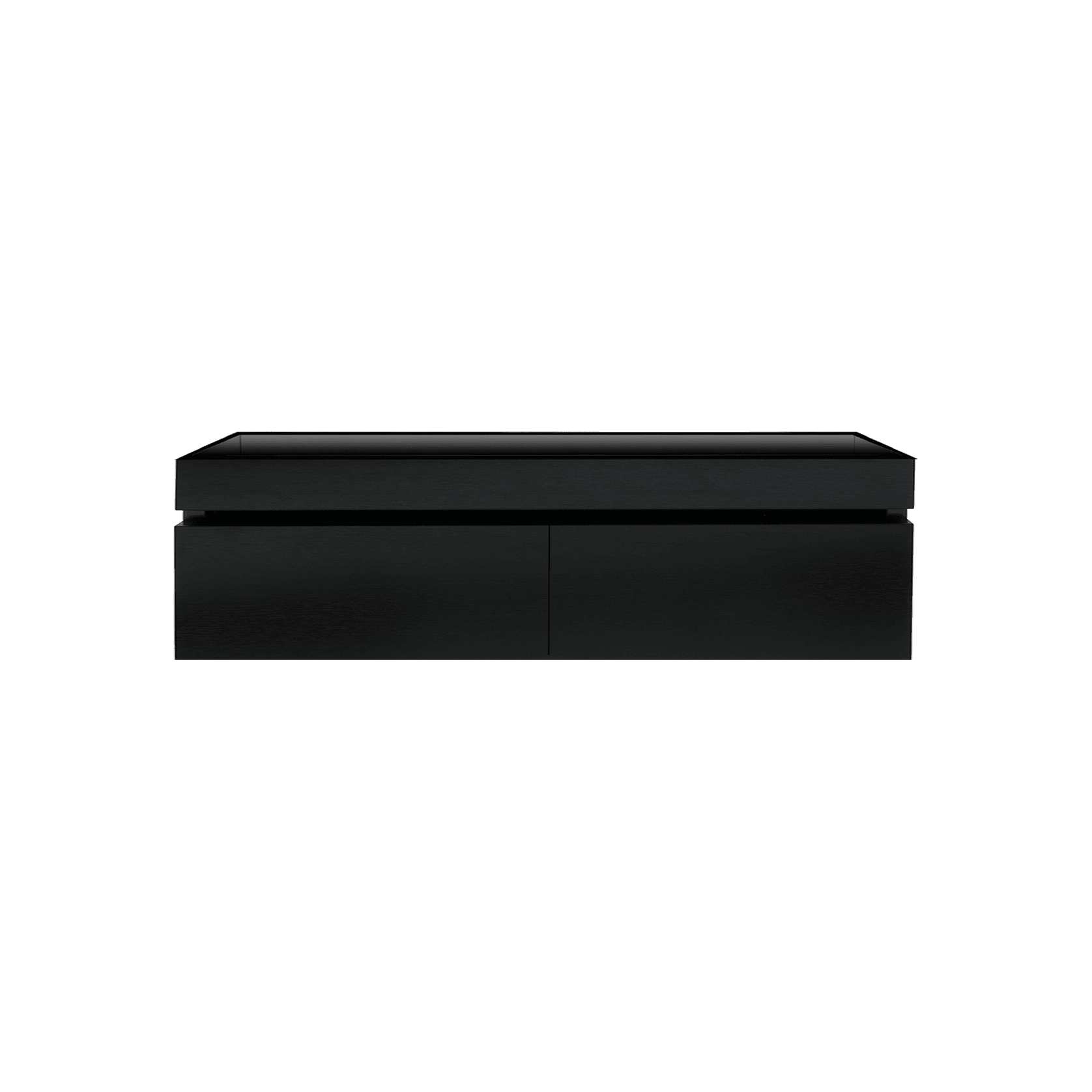 Kzoao 1200mm Dual Basin Vanity Black Wood Grain gallery detail image