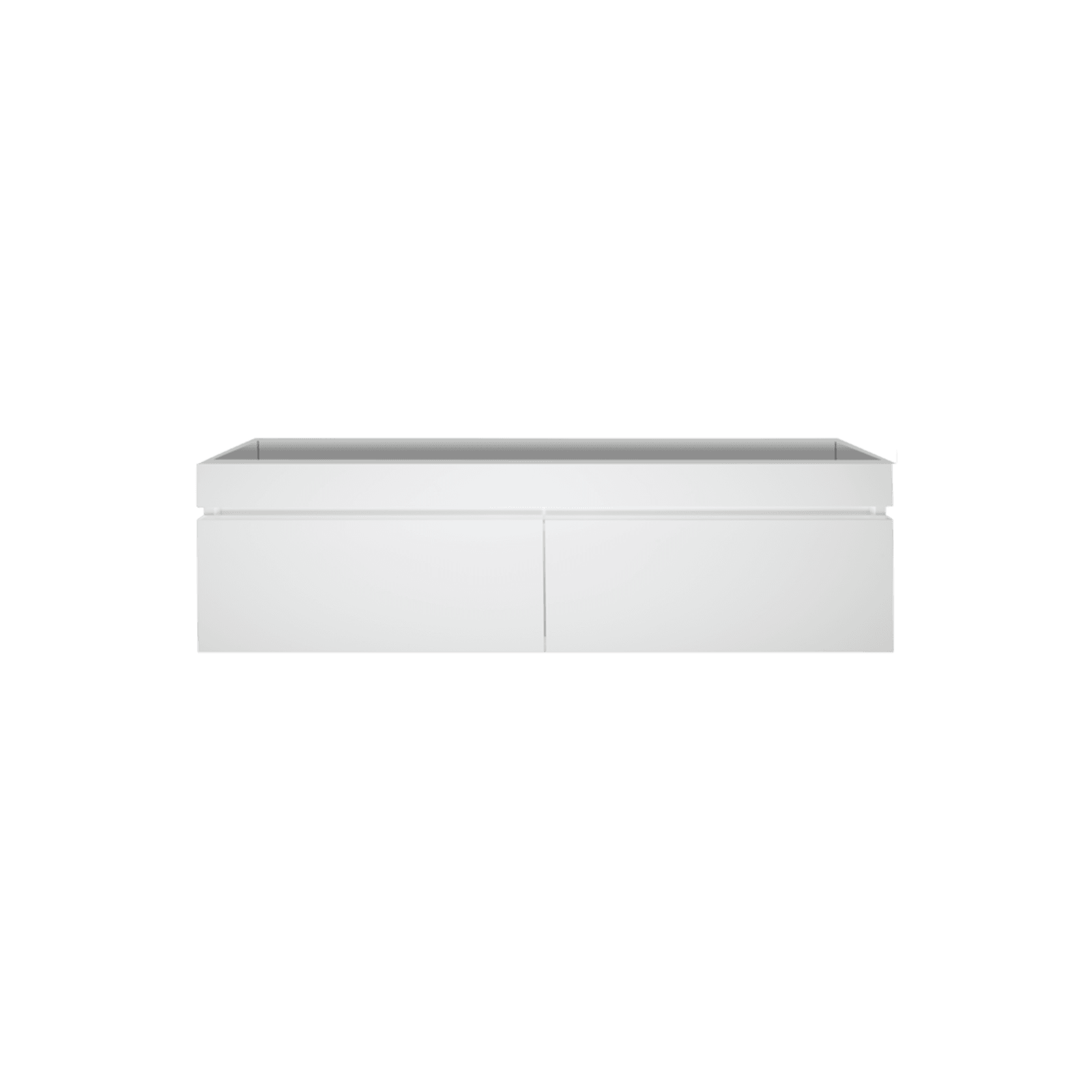 Kzoao 1200mm Dual Basin Vanity Gloss White gallery detail image