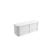 Aulic Ramee Fluted Wall Hung 1500mm Matte White Cabinet gallery detail image