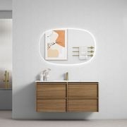Aulic Venetta Framed Wall Hung 1200 Harvest Oak Cabinet gallery detail image