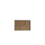 Aulic Venetta Fluted Wall Hung 900m Harvest Oak Cabinet gallery detail image