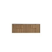 Aulic Voulari Framed Wall Hung 1800 Harvest Oak Cabinet gallery detail image