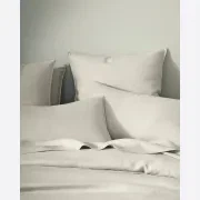 Ravello Linen Flat Sheet - Bone | Weave Home Bed Linen gallery detail image