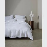 Ravello Linen Flat Sheet - White | Weave Home Bed Linen gallery detail image