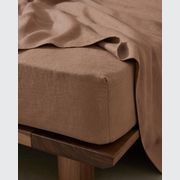 Ravello Linen Flat Sheet - Biscuit | Weave Home Bed Linen gallery detail image