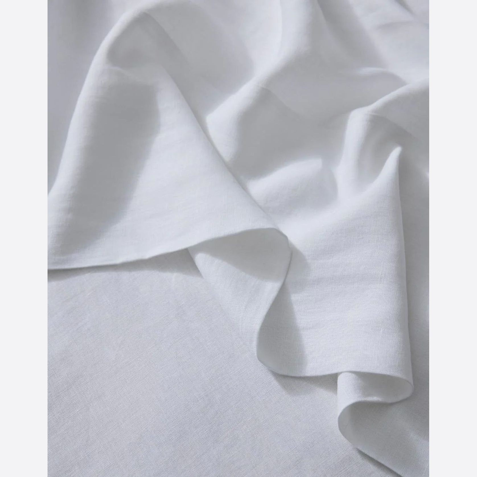 Ravello Linen Flat Sheet - White | Weave Home Bed Linen gallery detail image