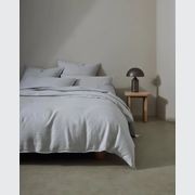 Ravello Linen Flat Sheet - Silver | Weave Home Bed Linen gallery detail image