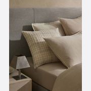 Ravello Linen Fitted Sheet - Bone | Weave Home Bed Linen gallery detail image