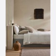 Ravello Linen Flat Sheet - White | Weave Home Bed Linen gallery detail image