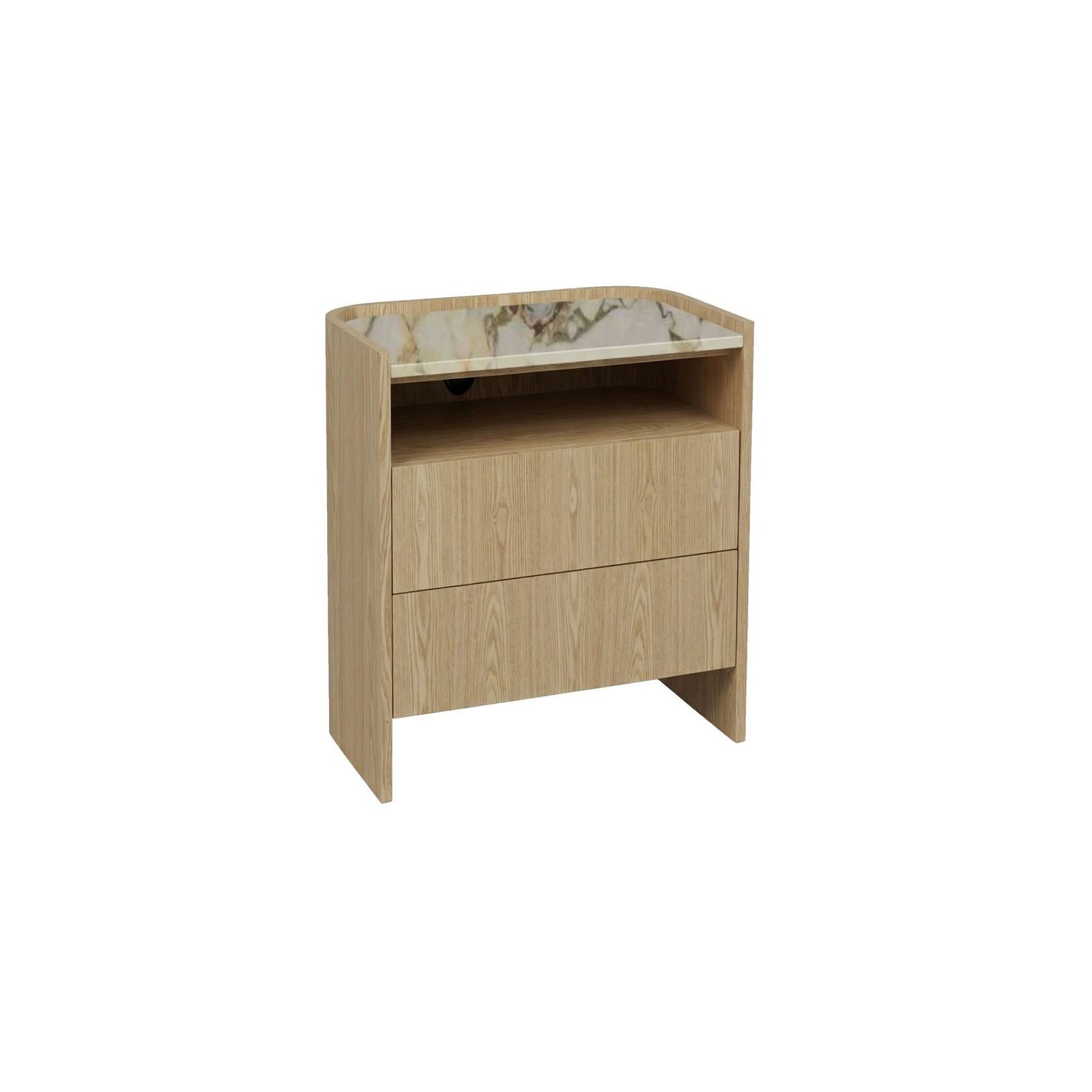 Elsie 2 Drawer Small Bedside gallery detail image
